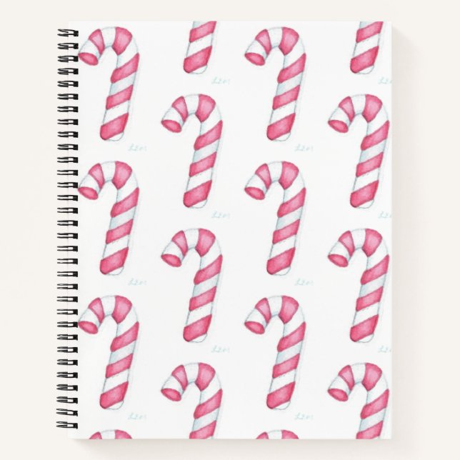 Candy Canes Notizbuch (Vorderseite)