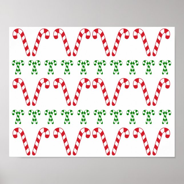 Candy Canes Poster/Print Poster (Vorne)