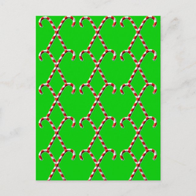 Candy Canes Postkarte (Vorderseite)