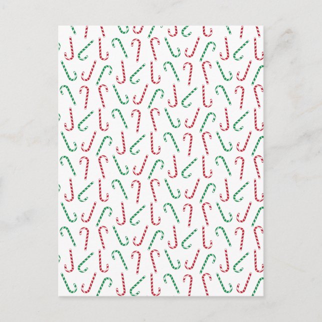 Candy Canes Postkarte (Vorderseite)