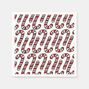 Candy Canes Serviette
