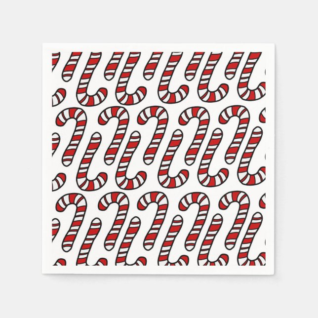 Candy Canes Serviette (Vorderseite)