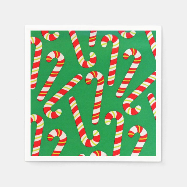 Candy Canes Serviette (Vorderseite)