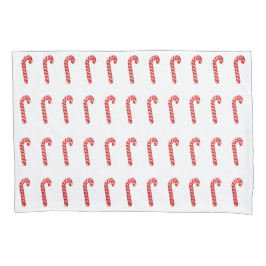 Candy Canes, Set von zwei, Standard Pillow Hüllen Kissenbezug