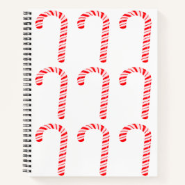 Candy Canes Spiral Notebook Notizbuch