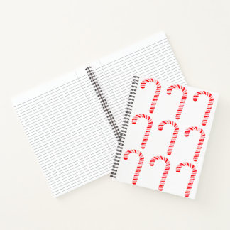 Candy Canes Spiral Notebook Notizbuch