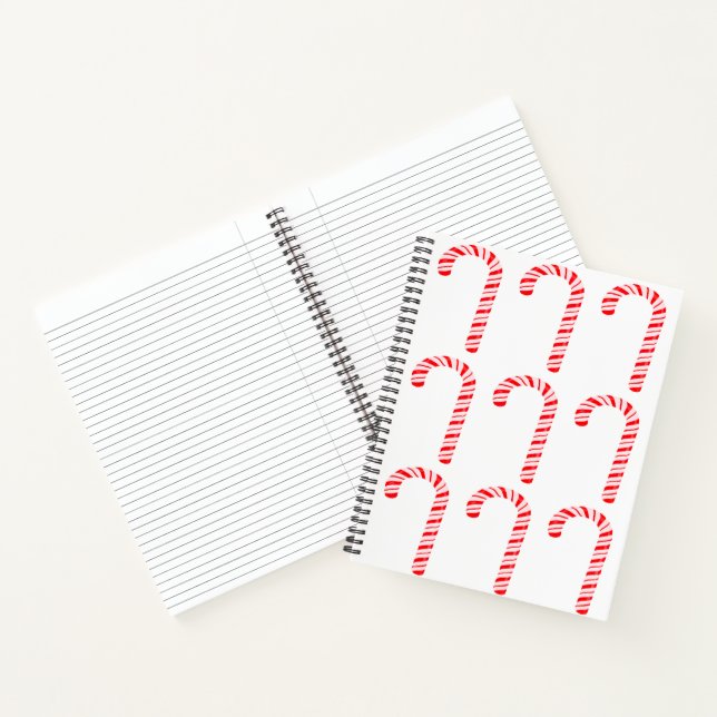 Candy Canes Spiral Notebook Notizbuch (Innenseite)