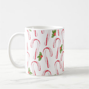 Candy Canes und Holly Coffee Tasse