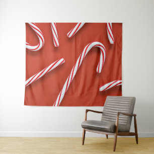 Candy Canes Wandteppich