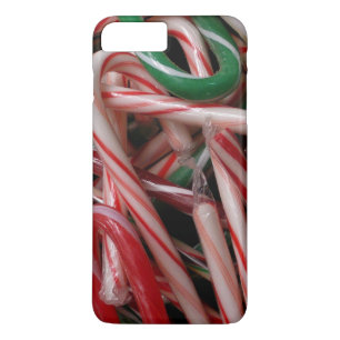 Candy Canes Weihnachtsfeiertag Weiß Grün und Rot Case-Mate iPhone Hülle