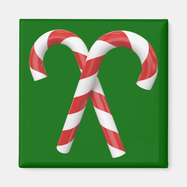 Candy Canes Weihnachtsmagnet Magnet (Vorne)