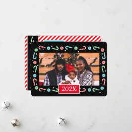 Candy Canes Weihnachtsrahmen (fügen Sie Ihr eigene Feiertagskarte