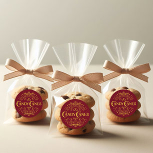 "Candy Canes" Weihnachtsroter Sticker