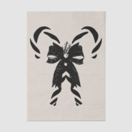 Candy Canes with Pine Needles & Bow Seidenpapier