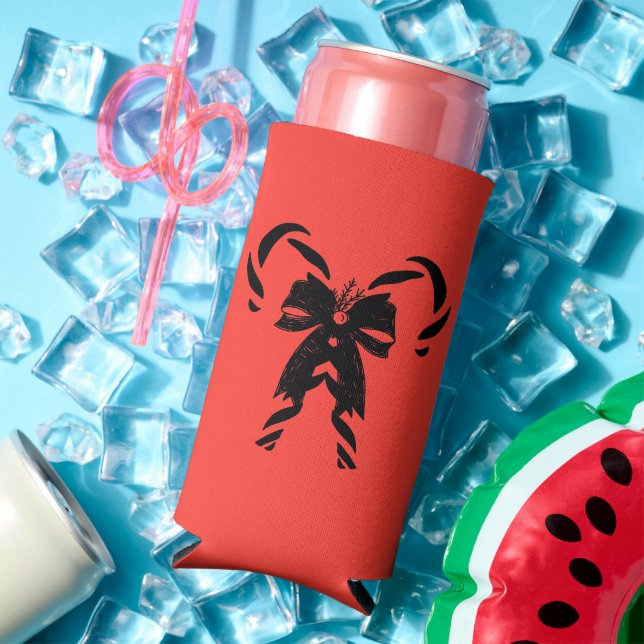 Candy Canes with Pine Needles & Bow Selters Dosenkühler (In Situ Sommer)