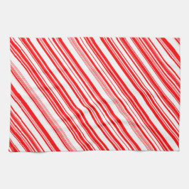 Candy Canes Xmas Red White Holiday 4Lyn Handtuch