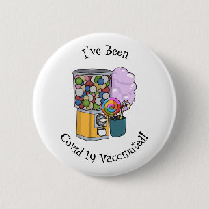Candy Cartoon Illustration Button