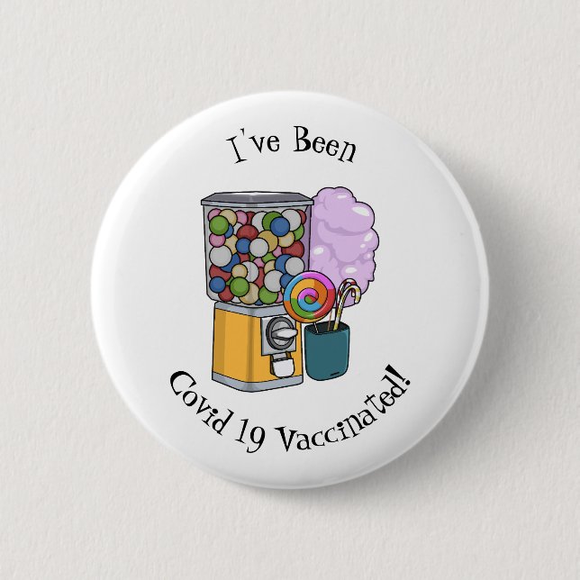 Candy Cartoon Illustration Button (Vorderseite)
