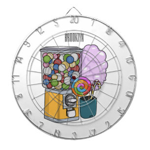 Candy Cartoon Illustration Dartscheibe