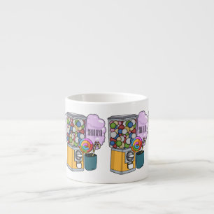 Candy Cartoon Illustration Espressotasse