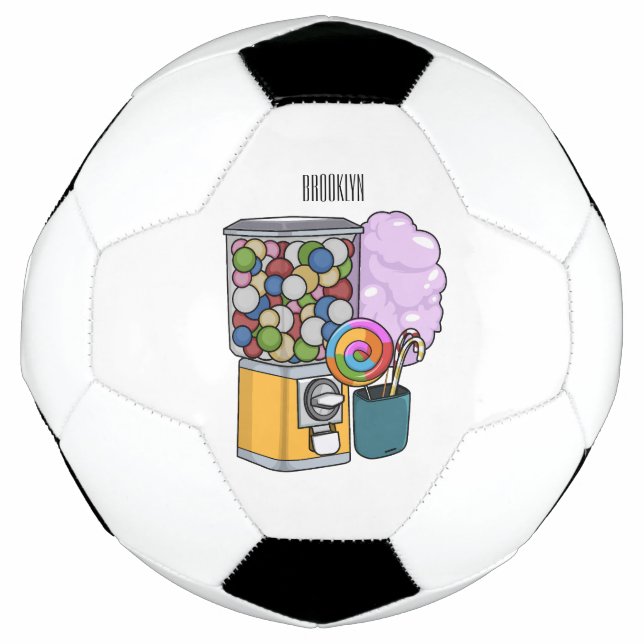 Candy Cartoon Illustration Fußball (Vorderseite)