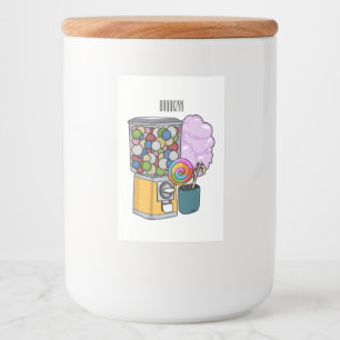 Candy Cartoon Illustration Lebensmitteletikett