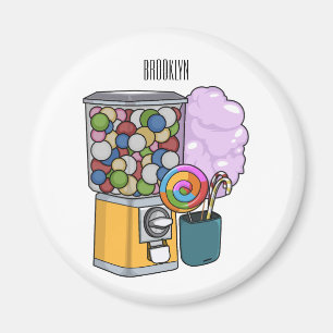 Candy Cartoon Illustration Magnet