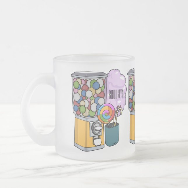 Candy Cartoon Illustration Mattglastasse (Links)