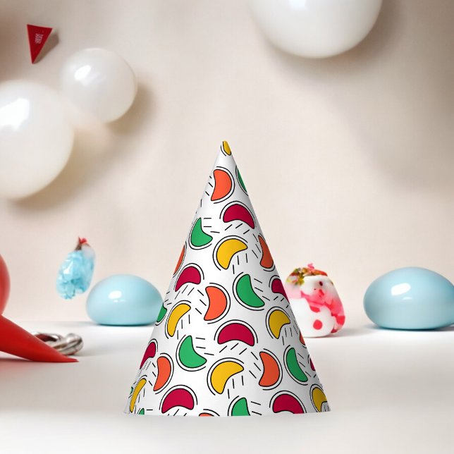 Candy Cartoon Pattern Partyhütchen (Candy treats Paper party hat, Kids,adults,party birthday hat,Baby Shower,wedding,celebration hat)