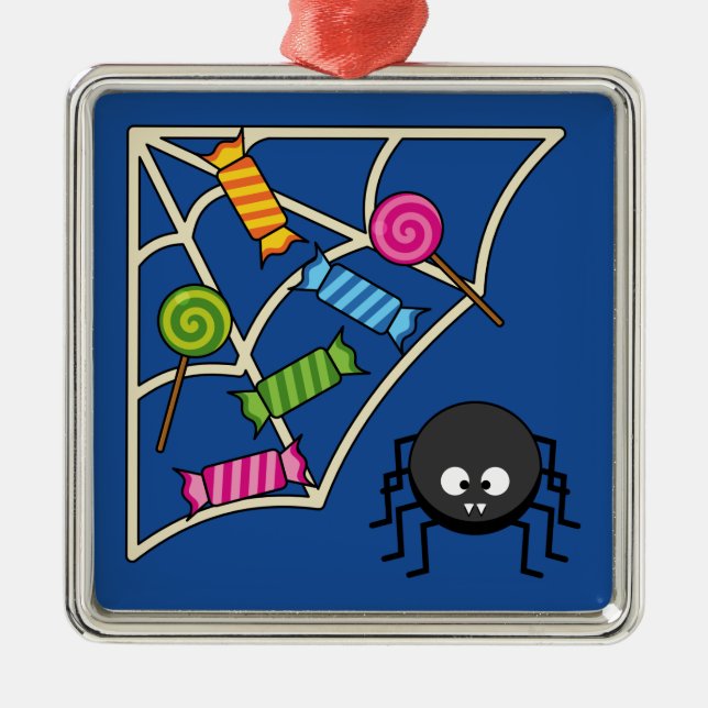 Candy Catcher Spider Ornament Aus Metall (Vorne)
