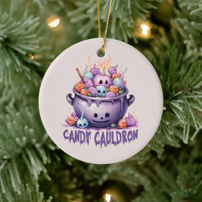 Candy Cauldron Keramik Ornament (Baum)