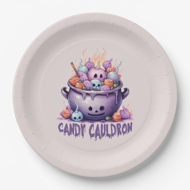 Candy Cauldron Pappteller (Vorderseite)