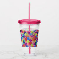 Candy Cfarbred Blume Acrylic Tumbler