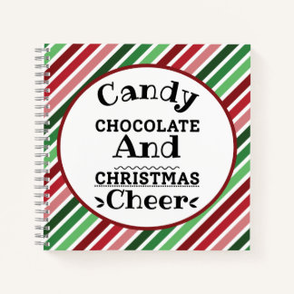 Candy Chocolate and Christmas Cheer Journal Notizbuch