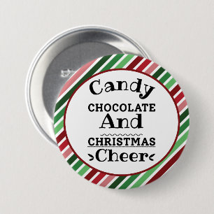 Candy Chocolate und Weihnachtsschmuck Button