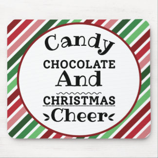 Candy Chocolate und Weihnachtsschmuck Mousepad