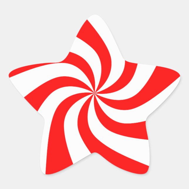 Candy Christmas Images Stern-Aufkleber (Vorderseite)