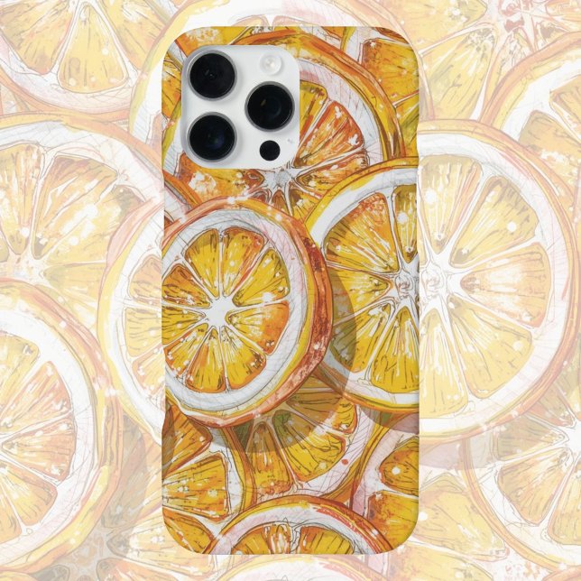 Candy Citrus Swirl  – Fun Retro Citrus Candy  iPhone Hülle (Von Creator hochgeladen)