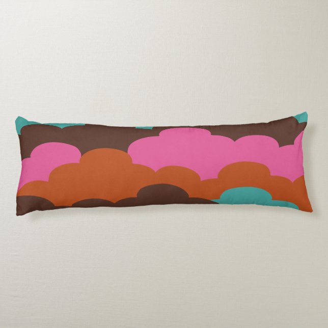 Candy Clouds kundenspezifisches Monogramm Kissen (Rückseite)