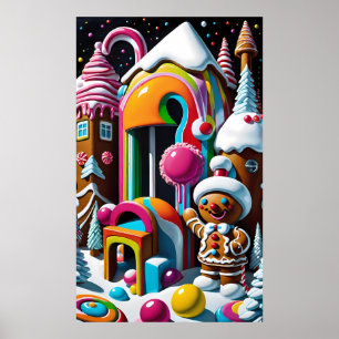 Candy Coated Christmas Greeter - Ken Gage Art Poster