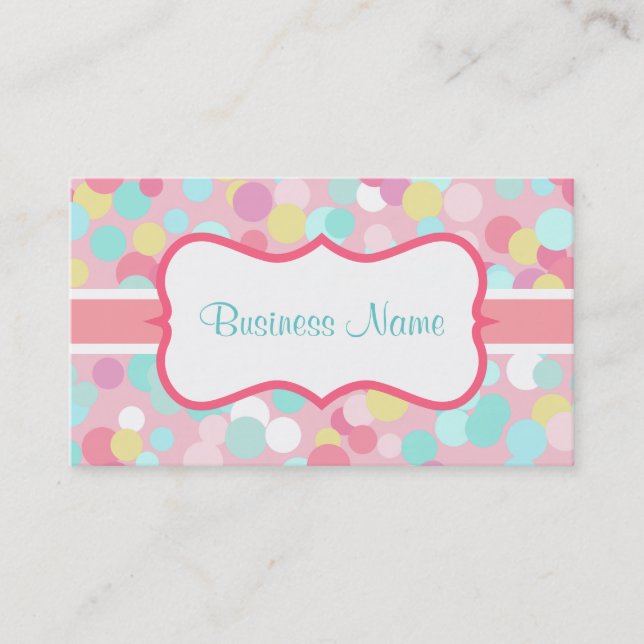 Candy Color Business Card Visitenkarte (Vorderseite)