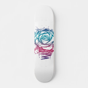 Candy Color Rose Skateboard