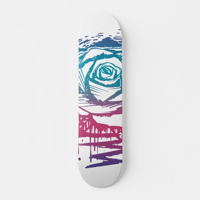 Candy Color Rose Skateboard (Vorne)