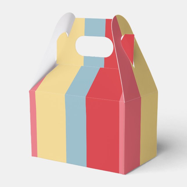 Candy Color Streifen Geschenkschachtel (Vorderseite)