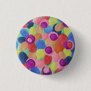 Candy Colored Blume Abzeichen Button