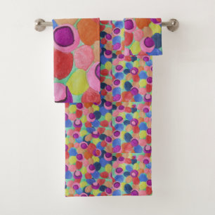 Candy Colour Blume Badezimmer Handtuch Set
