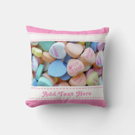 Candy Conversation Hearts Kissen