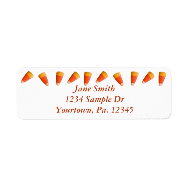 Candy Corn Address Label (Vorne)