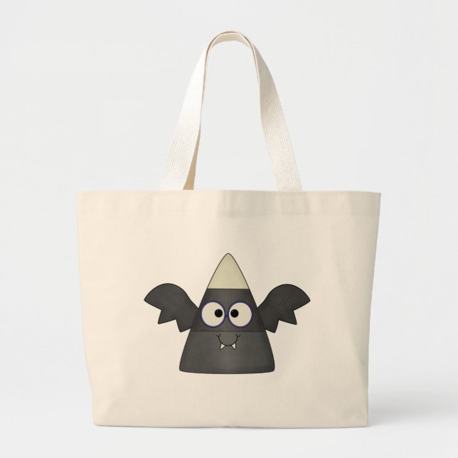 Candy Corn Bat Jumbo Stoffbeutel (Vorne)