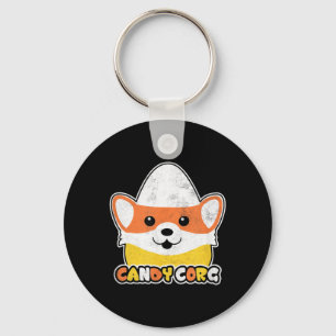 Candy Corn Corgi Halloween Hund Süßigkeiten Corg M Schlüsselanhänger